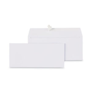 Universal Peel Seal Strip Business Envelope, #9, Square Flap, Self-Adhesive Closure, 3.88 x 8.88, White, 500/Box (UNV36001)