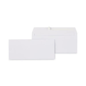 Universal Peel Seal Strip Business Envelope, #10, Square Flap, Self-Adhesive Closure, 4.13 x 9.5, White, 500/Box (UNV36003)