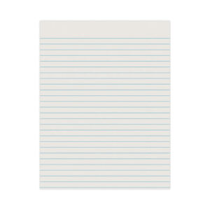 Pacon Ruled Newsprint Paper, 3/8" Short Rule, 8.5 x 11, 500/Pack (2603)