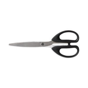 TRU RED Stainless Steel Scissors, 7" Long, 2.64" Cut Length, Straight Assorted Color Handles, 2/Pack (24380518)