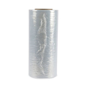 Universal Handwrap Stretch Film, 12" x 1,500 ft Roll, 20 mic (80-Gauge), Clear, 4/Carton (UNV121580)