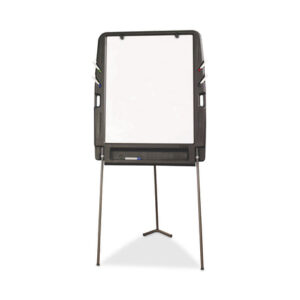 Iceberg Ingenuity Portable Flipchart Easel with Dry Erase Surface, 35 x 30, 73" Tall Easel, Charcoal Polyethylene Frame (30227)