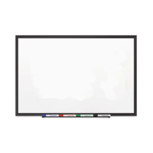 Quartet Classic Series Porcelain Magnetic Dry Erase Board, 60 x 36, White Surface, Black Aluminum Frame (2545B)
