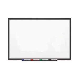 Quartet Classic Series Porcelain Magnetic Dry Erase Board, 96 x 48, White Surface, Black Aluminum Frame (2548B)