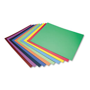 Pacon Four-Ply Railroad Board, 22 x 28, Assorted, 100/Carton (5487)