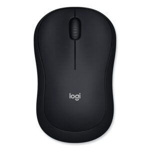 Logitech M185 Wireless Mouse, 2.4 GHz Frequency/30 ft Wireless Range, Left/Right Hand Use, Black (910002225)