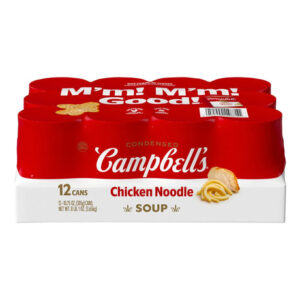 Campbell's Chicken Noodle Soup (12-Pack, 10.75 oz Each) | Hearty Condensed Comfort