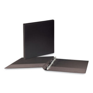 Universal Slant D-Ring View Binder, 3 Rings, 0.5" Capacity, 11 x 8.5, Black (UNV20701)