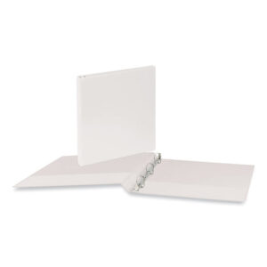 Universal Slant D-Ring View Binder, 3 Rings, 0.5" Capacity, 11 x 8.5, White (UNV20702)