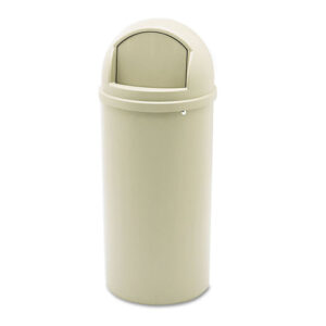 Rubbermaid Commercial Marshal Classic Container, 15 gal, Plastic, Beige (816088BG)