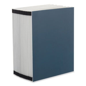 Universal Expanding Desk File, 20 Dividers, Alpha Index, Letter Size, Blue Cover (UNV30540)
