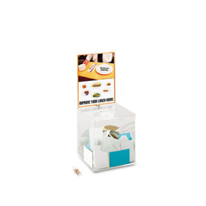 Safco Large Acrylic Collection Box, 9 1/4 x 9 1/4 x 21, Clear (4234CL)