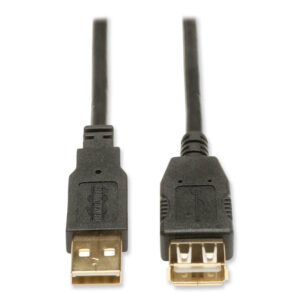 Tripp Lite USB 2.0 A Extension Cable, 10 ft, Black (U024010)