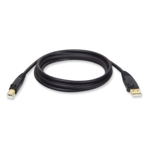 Tripp Lite USB 2.0 A/B Cable (M/M), 15 ft, Black (U022015)