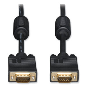 Tripp Lite VGA Coaxial High-Resolution Monitor Cable with RGB Coaxial, 50 ft, Black (P502050)