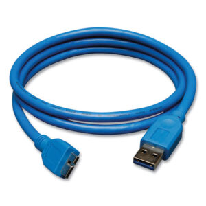 Tripp Lite USB 3.0 SuperSpeed Device Cable, 3 ft, Blue (U326003)