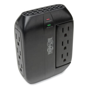 Tripp Lite Protect It! Surge Protector, 6 AC Outlets, 1,500 J, Black (SWIVEL6)