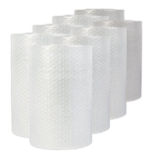 Universal Bubble Packaging, 0.19" Thick, 12" x 200 ft, Perforated Every 12", Clear, 8/Carton (UNV4087906)