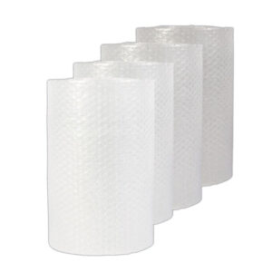 Universal Bubble Packaging, 0.31" Thick, 24" x 75 ft, Perforated Every 24", Clear, 4/Carton (UNV4087909)