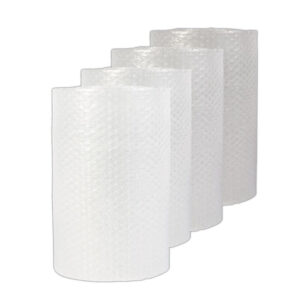 Universal Bubble Packaging, 0.31" Thick, 12" x 125 ft, Perforated Every 12", Clear, 4/Carton (UNV4087870)