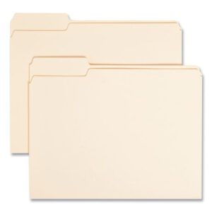 Smead Manila File Folders, 1/3-Cut Tabs: Left Position, Letter Size, 0.75" Expansion, Manila, 100/Box (10331)