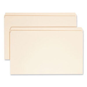 Smead Reinforced Tab Manila File Folders, Straight Tabs, Legal Size, 0.75" Expansion, 11-pt Manila, 100/Box (15310)