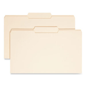 Smead Manila File Folders, 1/3-Cut Tabs: Center Position, Legal Size, 0.75" Expansion, Manila, 100/Box (15332)