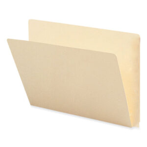 Smead Extended End Tab Manila Folders, Straight Tabs, Letter Size, 0.75" Expansion, Manila, 100/Box (24250)