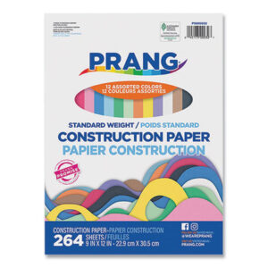 Prang Construction Paper, 9 x 12, Assorted Colors, 264/Pack (P1000032)