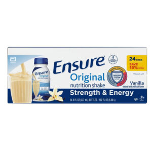 Ensure Vanilla Nutrition Shakes (24-Pack, 8 fl oz Each) | 9g Protein for Daily Support