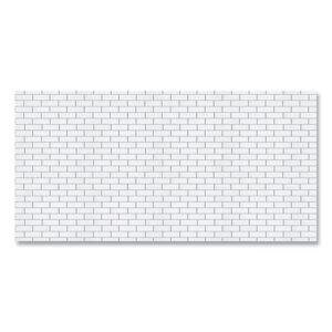 Pacon Fadeless Paper Roll, 50 lb Bond Weight, 48 x 50 ft, White Subway Tile (57505)