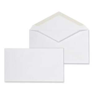Universal Open-End Business Envelope, #6 3/4, Square Flap, Gummed Closure, 3.06 x 6.6, White, 125/Box (UNV35226)