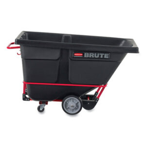 Rubbermaid Commercial BRUTE Rotomolded Tilt Truck, 202 gal, 1,250 lb Capacity, Plastic, Black (1315BLA)