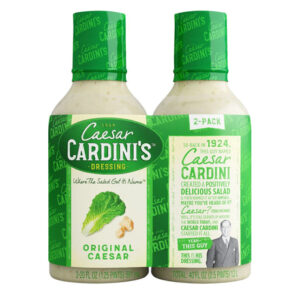 Cardini's Caesar Dressing (2-Pack, 20 oz Each) | Classic Creamy Flavor for Crisp Salads