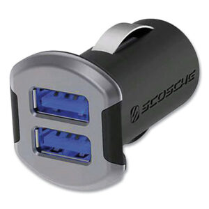 Scosche reVOLT Apple Lightning Car Charger, Black (USBC242MSG)