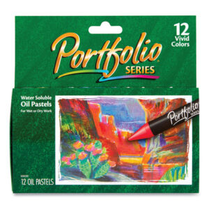 Crayola Portfolio Series Oil Pastels, 12 Assorted Colors, 12/Pack (523612)