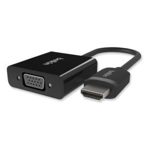 Belkin HDMI to VGA + 3.5mm Audio Adapter, 5", Black (F2CD058)
