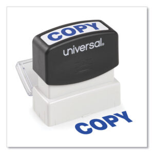 Universal Message Stamp, COPY, Pre-Inked One-Color, Blue (UNV10047)