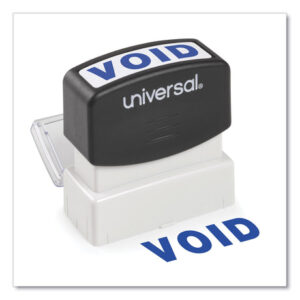 Universal Message Stamp, VOID, Pre-Inked One-Color, Blue (UNV10071)