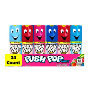 Push Pop Lollipop Candy Variety Pack (24 ct.) | Fun, Interactive Squeeze & Pop Treats